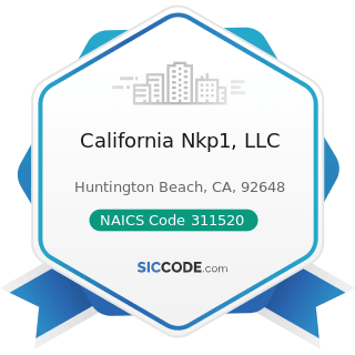 California Nkp1, LLC - NAICS Code 311520 - Ice Cream and Frozen Dessert Manufacturing