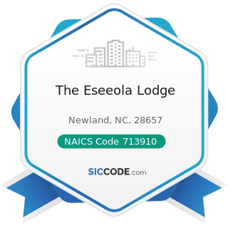 The Eseeola Lodge - NAICS Code 713910 - Golf Courses and Country Clubs