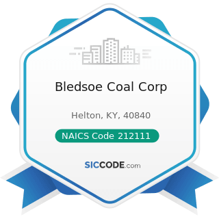 Bledsoe Coal Corp - NAICS Code 212111 - Bituminous Coal and Lignite Surface Mining