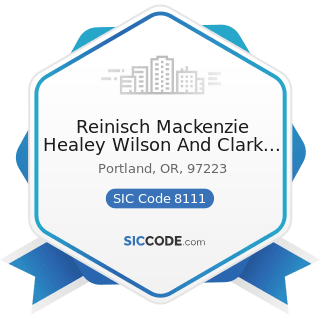 Reinisch Mackenzie Healey Wilson And Clark PC - SIC Code 8111 - Legal Services