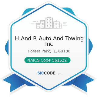 H And R Auto And Towing Inc - NAICS Code 561622 - Locksmiths