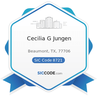 Cecilia G Jungen - SIC Code 8721 - Accounting, Auditing, and Bookkeeping Services
