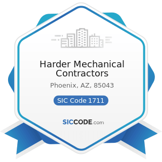 Harder Mechanical Contractors - SIC Code 1711 - Plumbing, Heating and Air-Conditioning