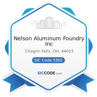 Nelson Aluminum Foundry Inc - SIC Code 3365 - Aluminum Foundries