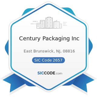 Century Packaging Inc - SIC Code 2657 - Folding Paperboard Boxes, including Sanitary