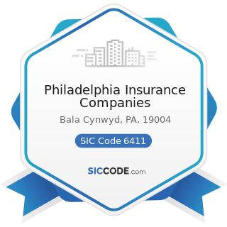 Philadelphia Insurance Companies - SIC Code 6411 - Insurance Agents, Brokers and Service