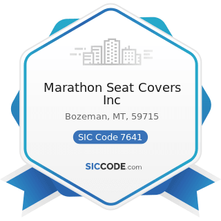 Marathon Seat Covers Inc - SIC Code 7641 - Reupholstery and Furniture Repair