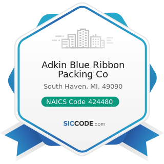 Adkin Blue Ribbon Packing Co - NAICS Code 424480 - Fresh Fruit and Vegetable Merchant Wholesalers