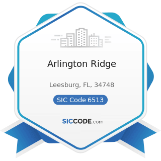 Arlington Ridge - SIC Code 6513 - Operators of Apartment Buildings