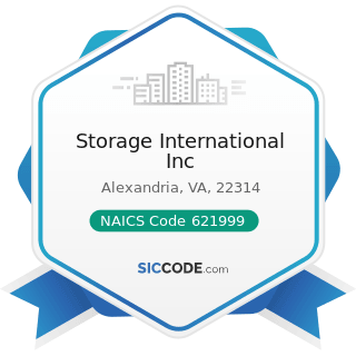 Storage International Inc - NAICS Code 621999 - All Other Miscellaneous Ambulatory Health Care...