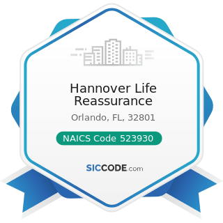 Hannover Life Reassurance - NAICS Code 523930 - Investment Advice