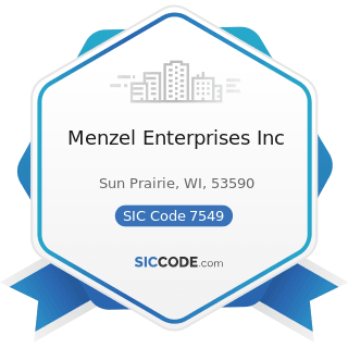 Menzel Enterprises Inc - SIC Code 7549 - Automotive Services, except Repair and Carwashes