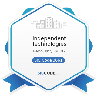 Independent Technologies - SIC Code 3661 - Telephone and Telegraph Apparatus