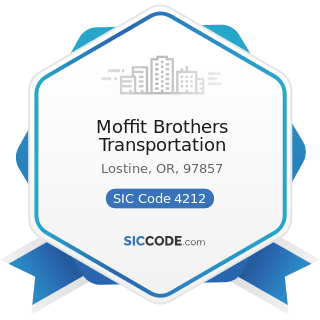Moffit Brothers Transportation - SIC Code 4212 - Local Trucking without Storage