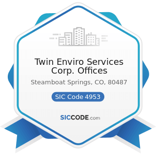 Twin Enviro Services Corp. Offices - SIC Code 4953 - Refuse Systems