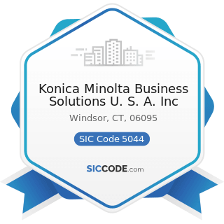 Konica Minolta Business Solutions U. S. A. Inc - SIC Code 5044 - Office Equipment