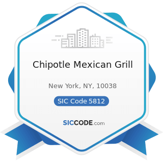 Chipotle Mexican Grill - SIC Code 5812 - Eating Places