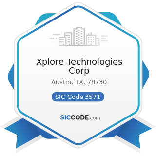 Xplore Technologies Corp - SIC Code 3571 - Electronic Computers