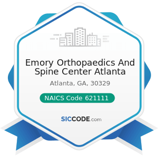 Emory Orthopaedics And Spine Center Atlanta - NAICS Code 621111 - Offices of Physicians (except...