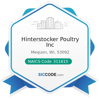 Hinterstocker Poultry Inc - NAICS Code 311615 - Poultry Processing