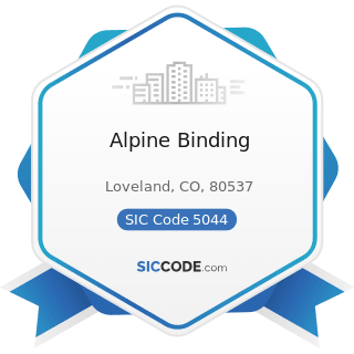 Alpine Binding - SIC Code 5044 - Office Equipment