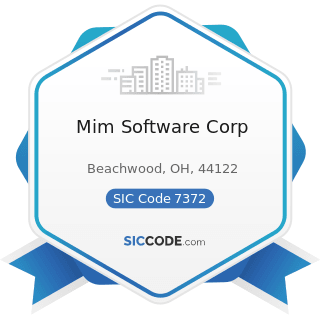 Mim Software Corp - SIC Code 7372 - Prepackaged Software