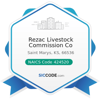 Rezac Livestock Commission Co - NAICS Code 424520 - Livestock Merchant Wholesalers