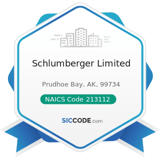 Schlumberger Limited - NAICS Code 213112 - Support Activities for Oil and Gas Operations