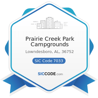 Prairie Creek Park Campgrounds - SIC Code 7033 - Recreational Vehicle Parks and Campsites