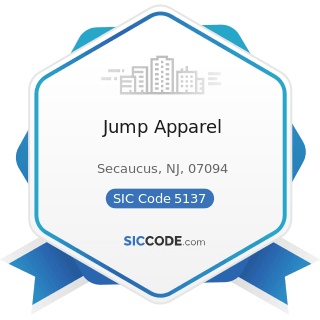 Jump Apparel - SIC Code 5137 - Women's, Children's, and Infants' Clothing and Accessories