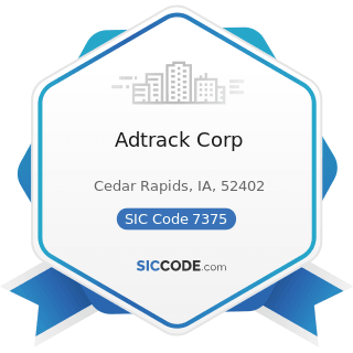 Adtrack Corp - SIC Code 7375 - Information Retrieval Services