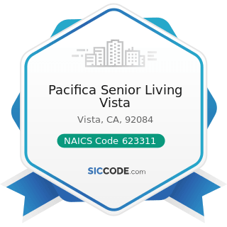 Pacifica Senior Living Vista - NAICS Code 623311 - Continuing Care Retirement Communities