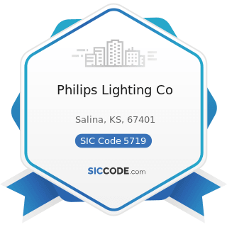Philips Lighting Co - SIC Code 5719 - Miscellaneous Home Furnishings Stores