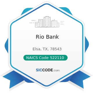 Rio Bank - NAICS Code 522110 - Commercial Banking