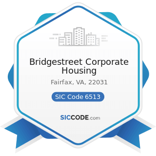 Bridgestreet Corporate Housing - SIC Code 6513 - Operators of Apartment Buildings