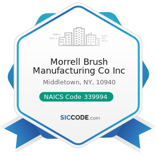 Morrell Brush Manufacturing Co Inc - NAICS Code 339994 - Broom, Brush, and Mop Manufacturing