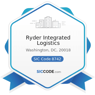 Ryder Integrated Logistics - SIC Code 8742 - Management Consulting Services