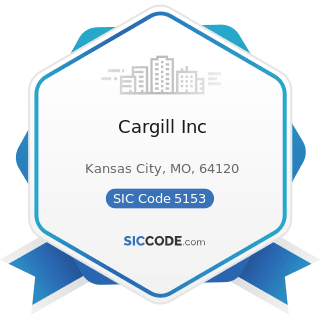 Cargill Inc - SIC Code 5153 - Grain and Field Beans