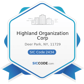 Highland Organization Corp - SIC Code 2434 - Wood Kitchen Cabinets