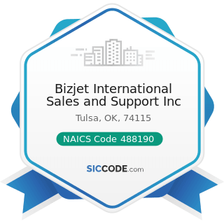 Bizjet International Sales and Support Inc - NAICS Code 488190 - Other Support Activities for...