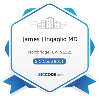 James J Ingaglio MD - SIC Code 8011 - Offices and Clinics of Doctors of Medicine
