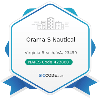 Orama S Nautical - NAICS Code 423860 - Transportation Equipment and Supplies (except Motor...