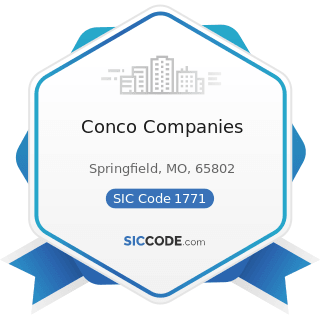 Conco Companies - SIC Code 1771 - Concrete Work