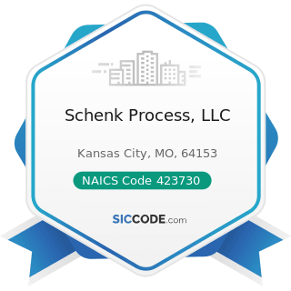 Schenk Process, LLC - NAICS Code 423730 - Warm Air Heating and Air-Conditioning Equipment and...