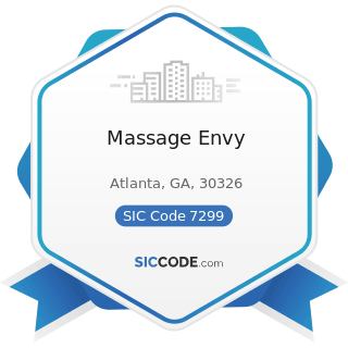 Massage Envy - SIC Code 7299 - Miscellaneous Personal Services, Not Elsewhere Classified