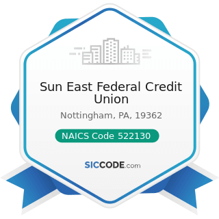 Sun East Federal Credit Union - NAICS Code 522130 - Credit Unions