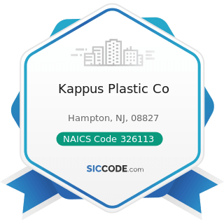 Kappus Plastic Co - NAICS Code 326113 - Unlaminated Plastics Film and Sheet (except Packaging)...