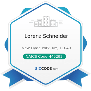 Lorenz Schneider - NAICS Code 445292 - Confectionery and Nut Retailers