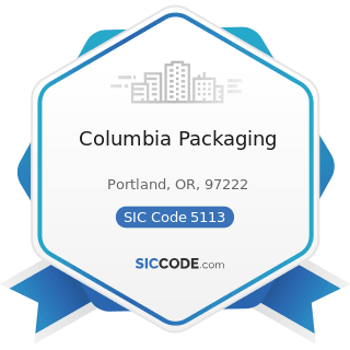 Columbia Packaging - SIC Code 5113 - Industrial and Personal Service Paper