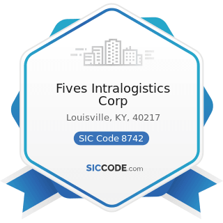 Fives Intralogistics Corp - SIC Code 8742 - Management Consulting Services